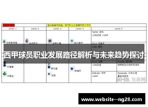 西甲球员职业发展路径解析与未来趋势探讨